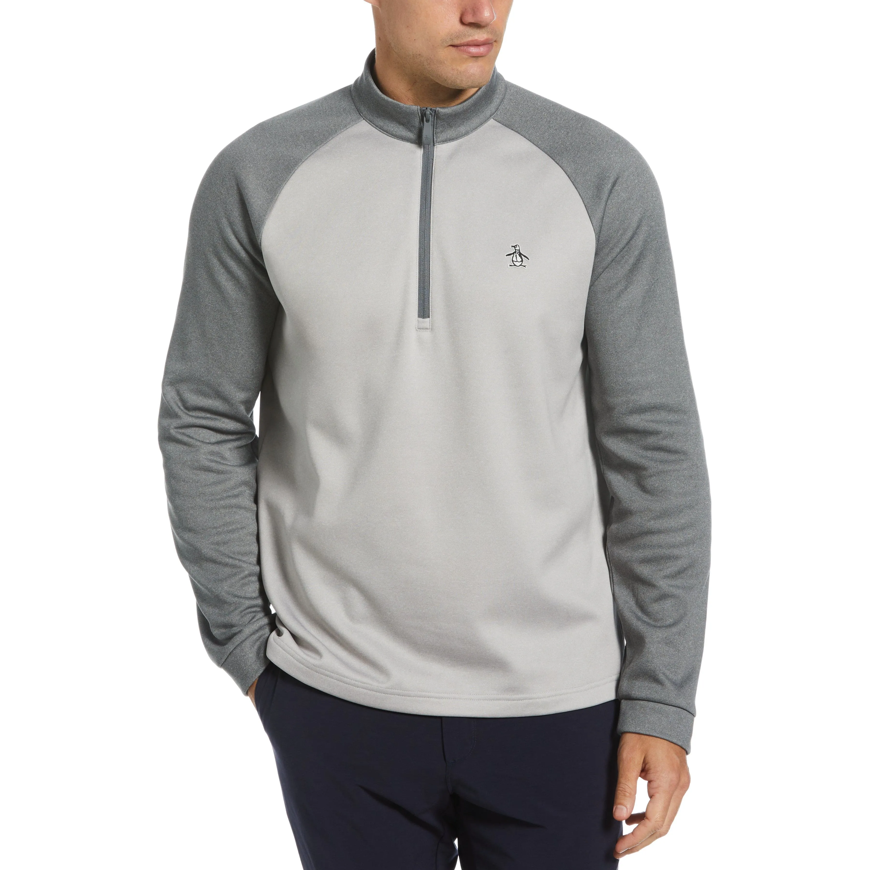 1/4 Zip Raglan Color Block Pullover