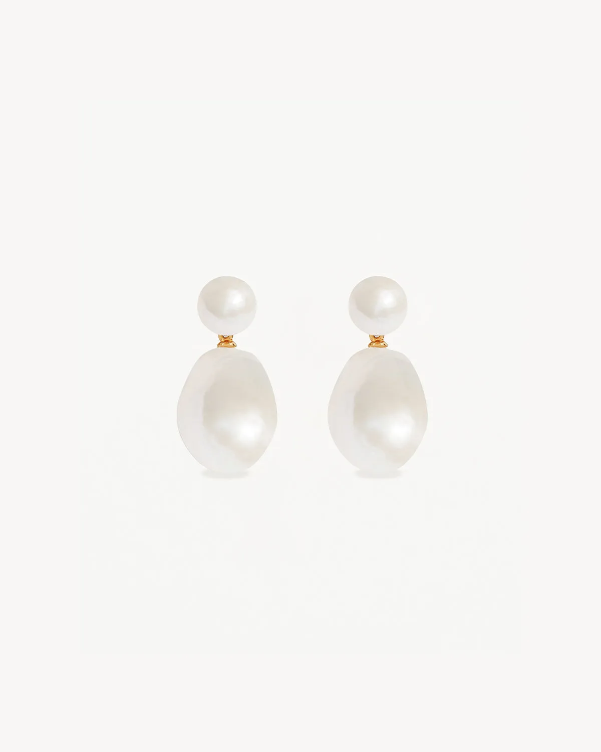 18k Gold Vermeil Forever Moments Pearl Drop Earrings