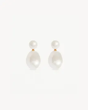 18k Gold Vermeil Forever Moments Pearl Drop Earrings