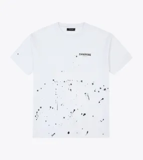 Abstract ZDS Box Tee White Multi