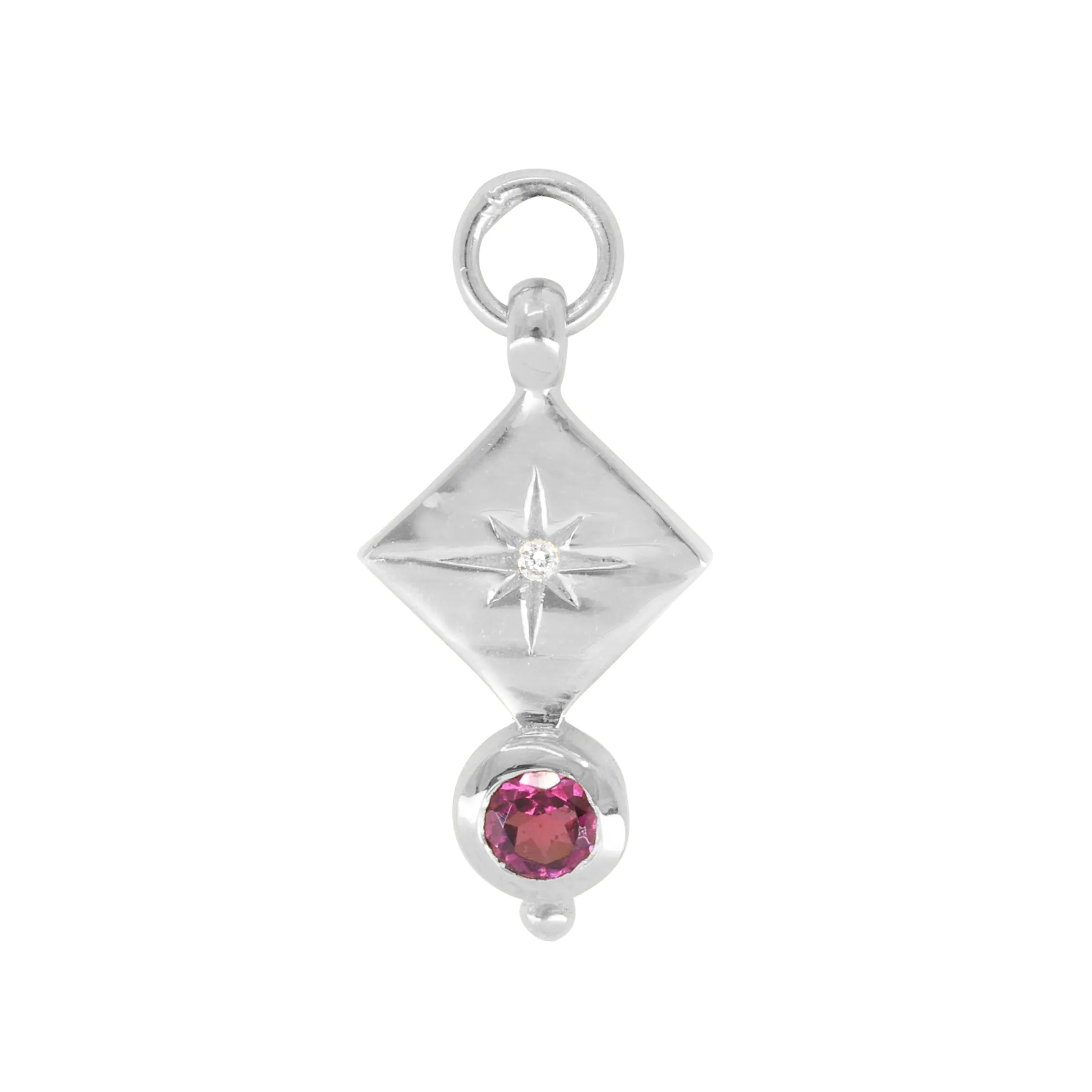 Ara Rhodolite Silver Charm