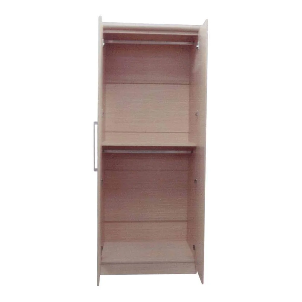 Borese Mirror Open Door Wardrobe with Top