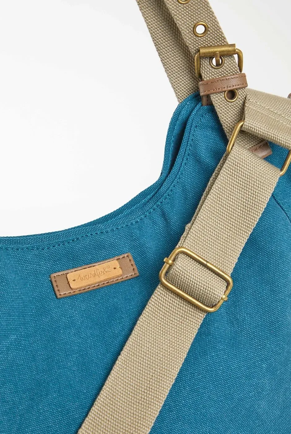 Burford Canvas Shoulder Bag Majolica Blue