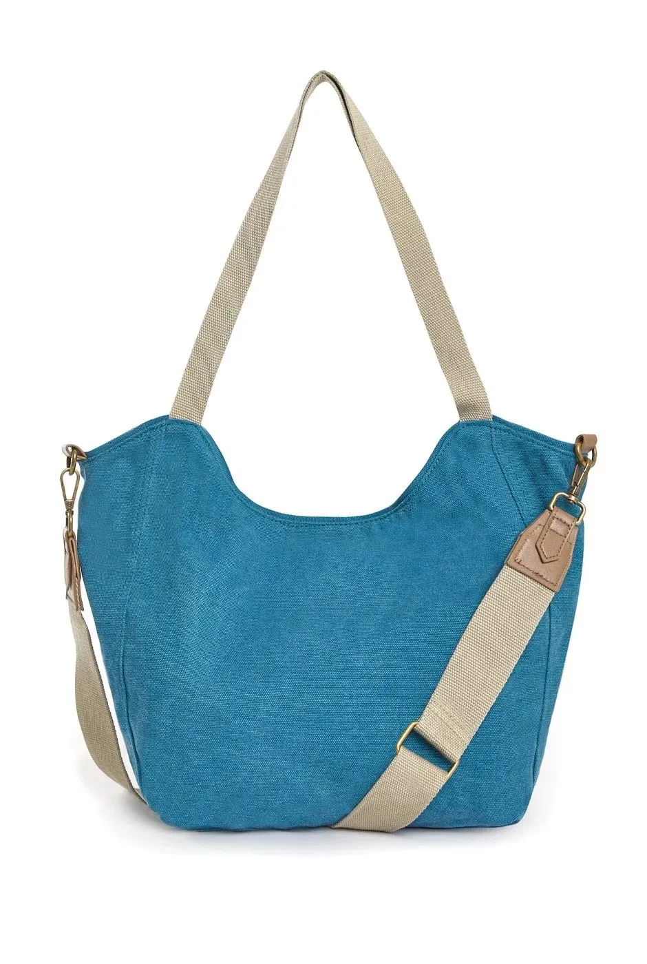 Burford Canvas Shoulder Bag Majolica Blue