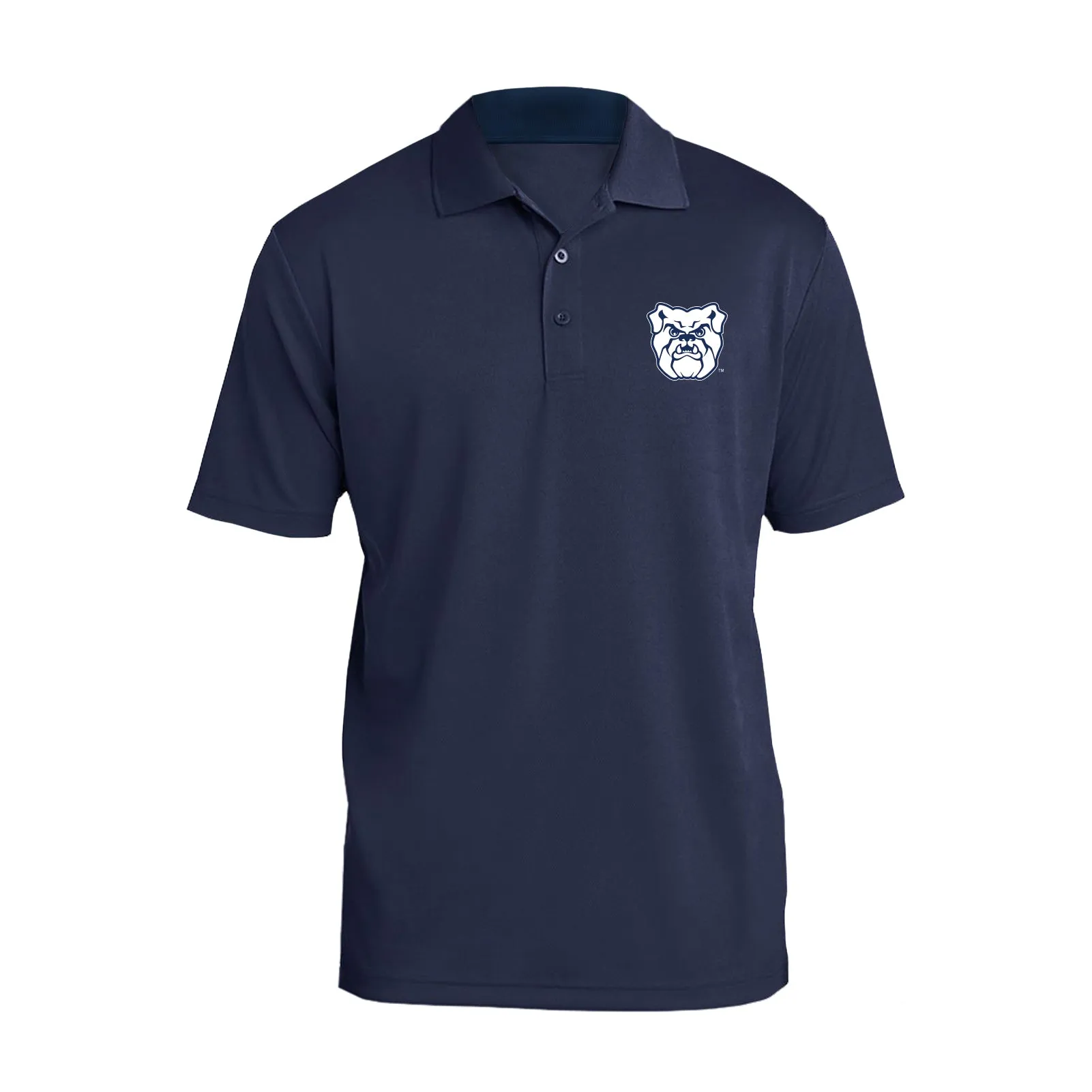 Butler University Bulldog Primary Logo Left Chest Polo - Navy