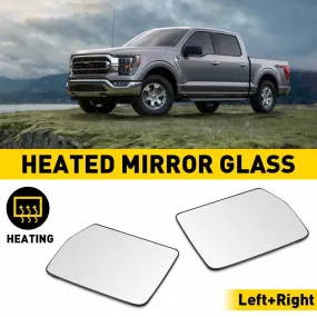 Car Rearview Side Heated Mirror Glass for 2004-2010 Ford F150, 2006-2008 Lincoln Mark LT