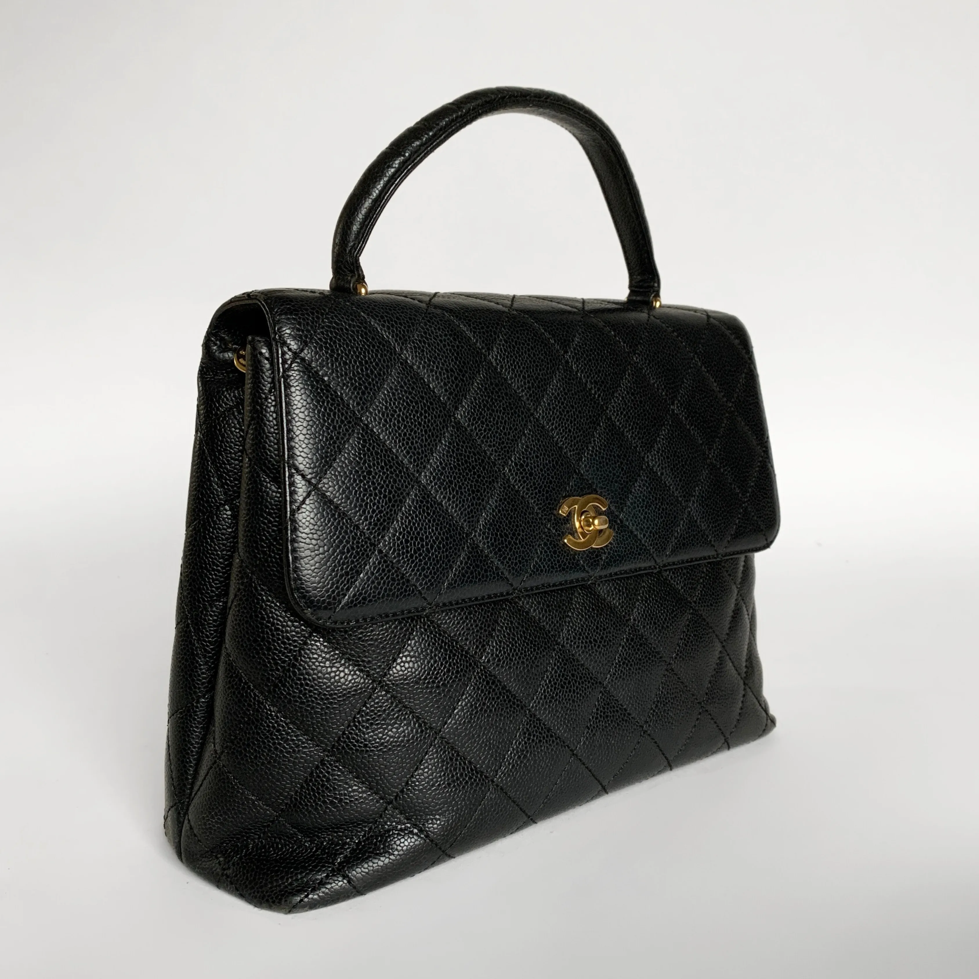 Chanel Coco Top Handle Bag Caviar Leather