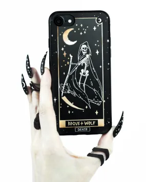 Death Tarot Phone Case - Mirror Gold Details