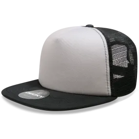 Decky 1080 5 Panel Structured Foam Trucker Cap, Heavy Duty Trucker Hat, Flat Bill - CASE Pricing