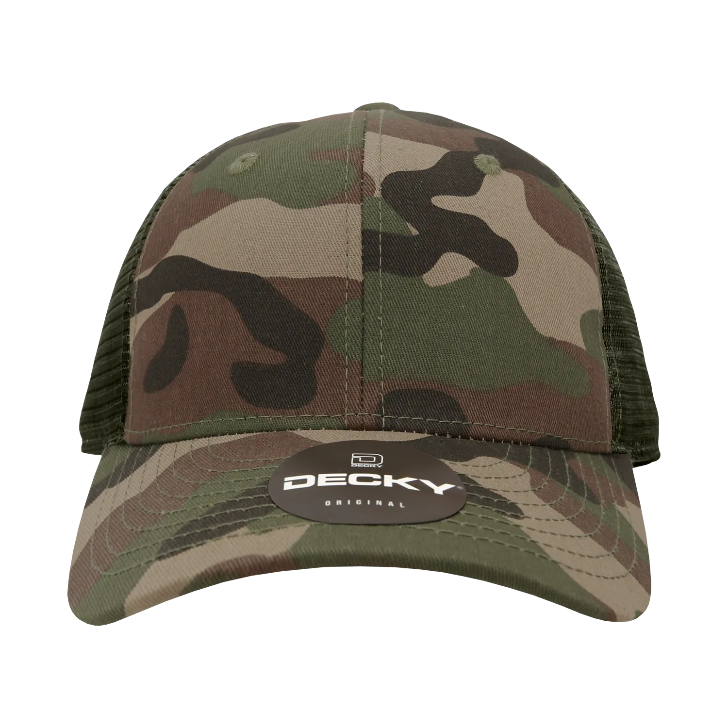 Decky 120 - 6-Panel Low Profile, Relaxed Cotton Trucker Cap