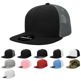 Decky 5010 - Kids Youth Trucker Hat, Flat Bill Snapback Cap