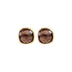 Earrings - Amie Smoky Quartz Stud