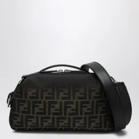 FF JACQUARD BROWN SMALL SIESTA BAG