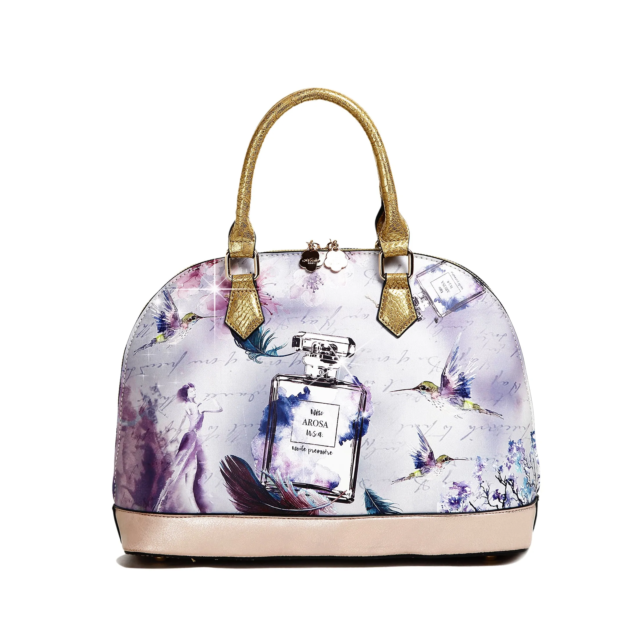 Fragrance Dome Vintage Hollywood Retro Graphic Handbag