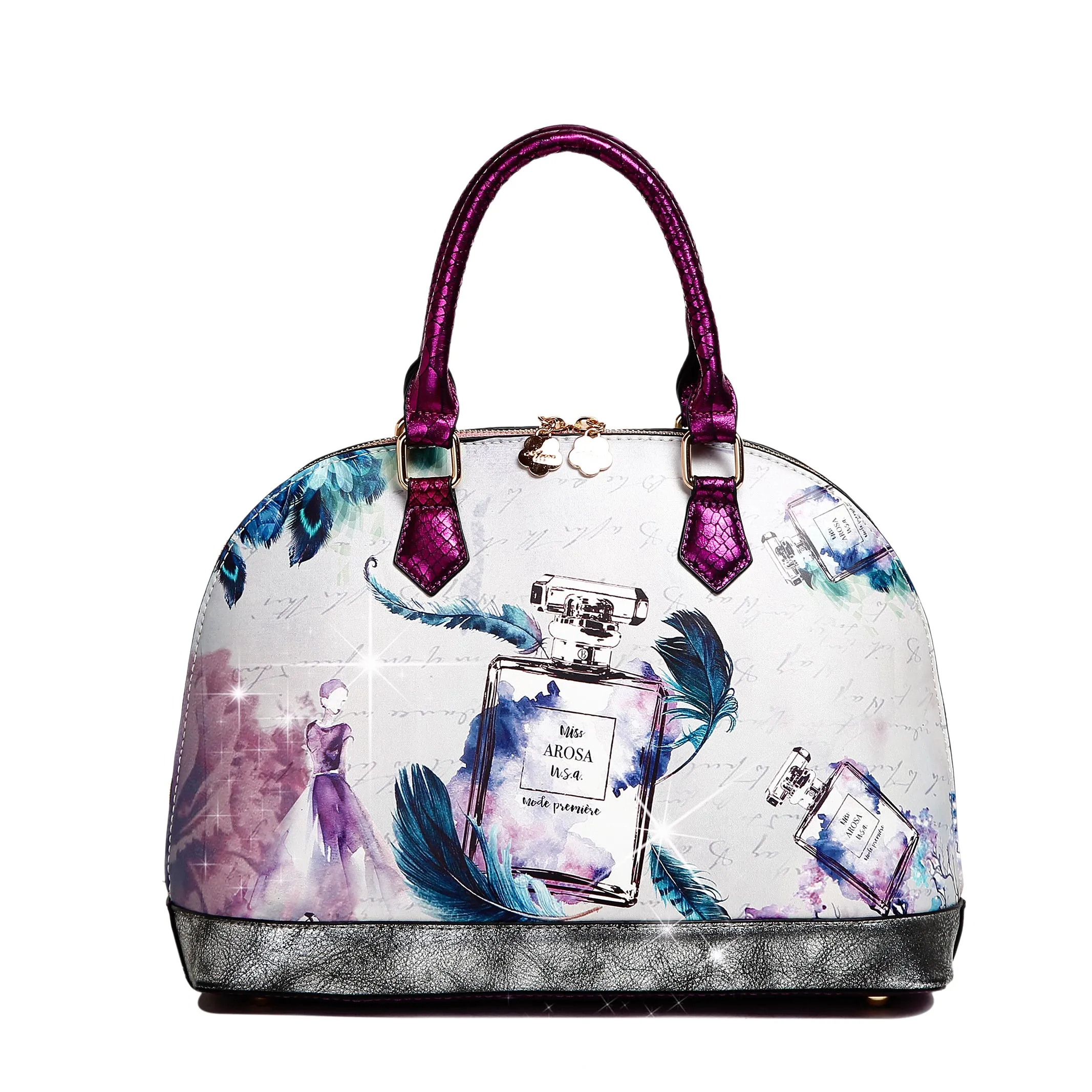 Fragrance Dome Vintage Hollywood Retro Graphic Handbag