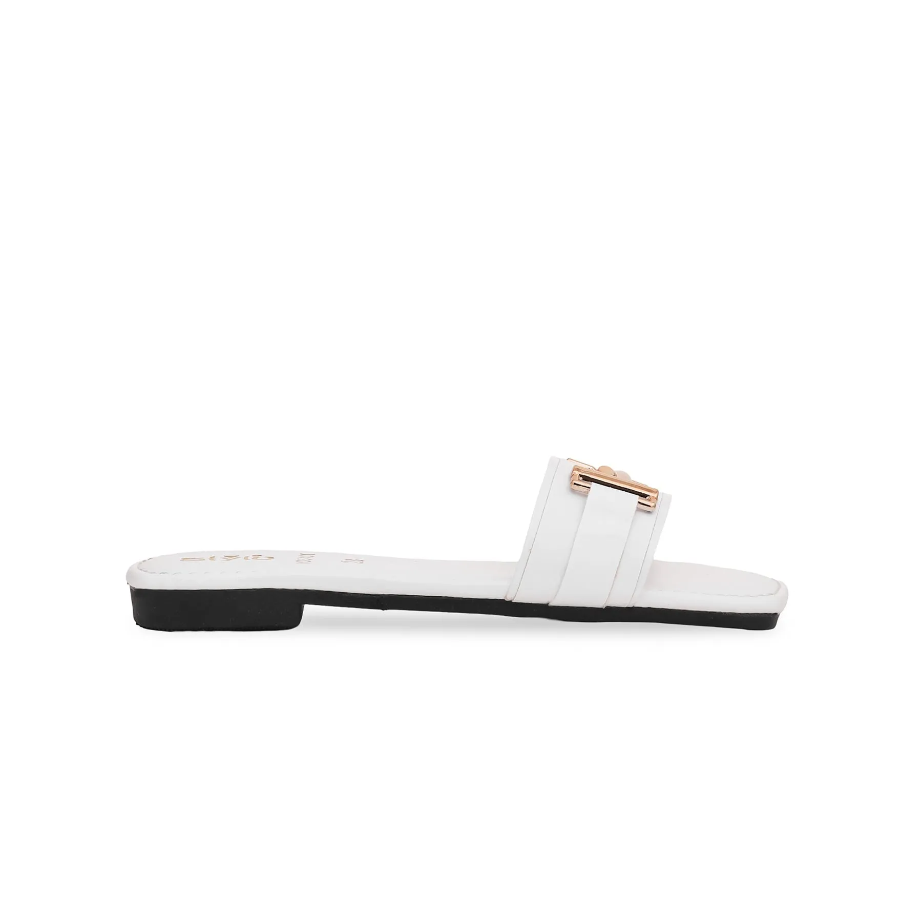 Girls White Formal Slipper KD5401