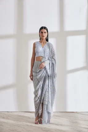 Godet Sari with Vik Blouse