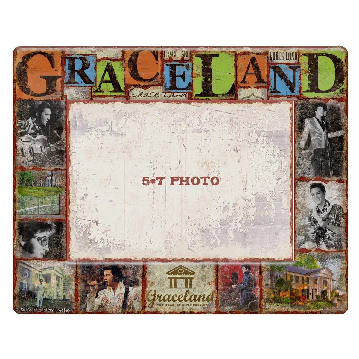 Graceland Elvis Rustic Frame