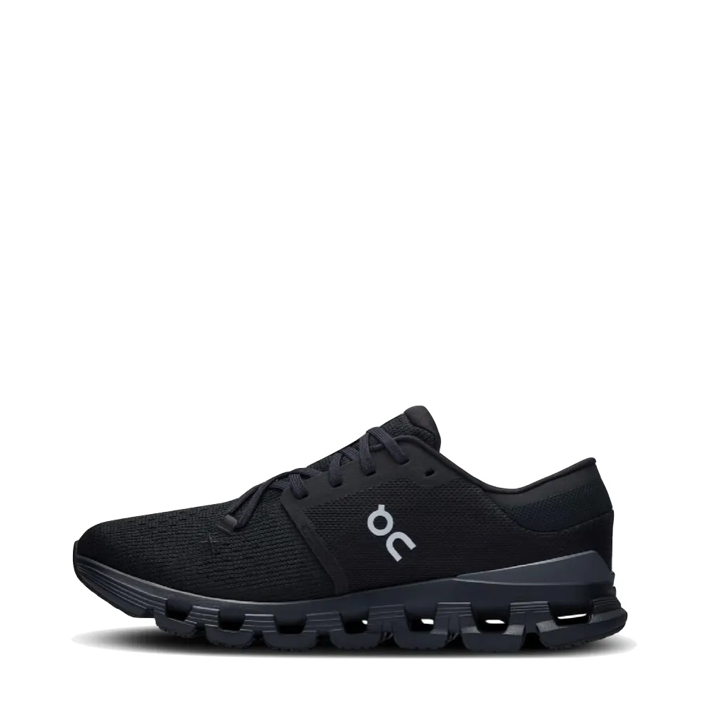 On Men's Cloud X 4 Sneaker in Black/Eclipse