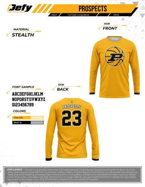 Prospects Basketball Men's Full-Dye Long Sleeve Shooter Jersey