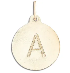 "A" Alphabet Charm