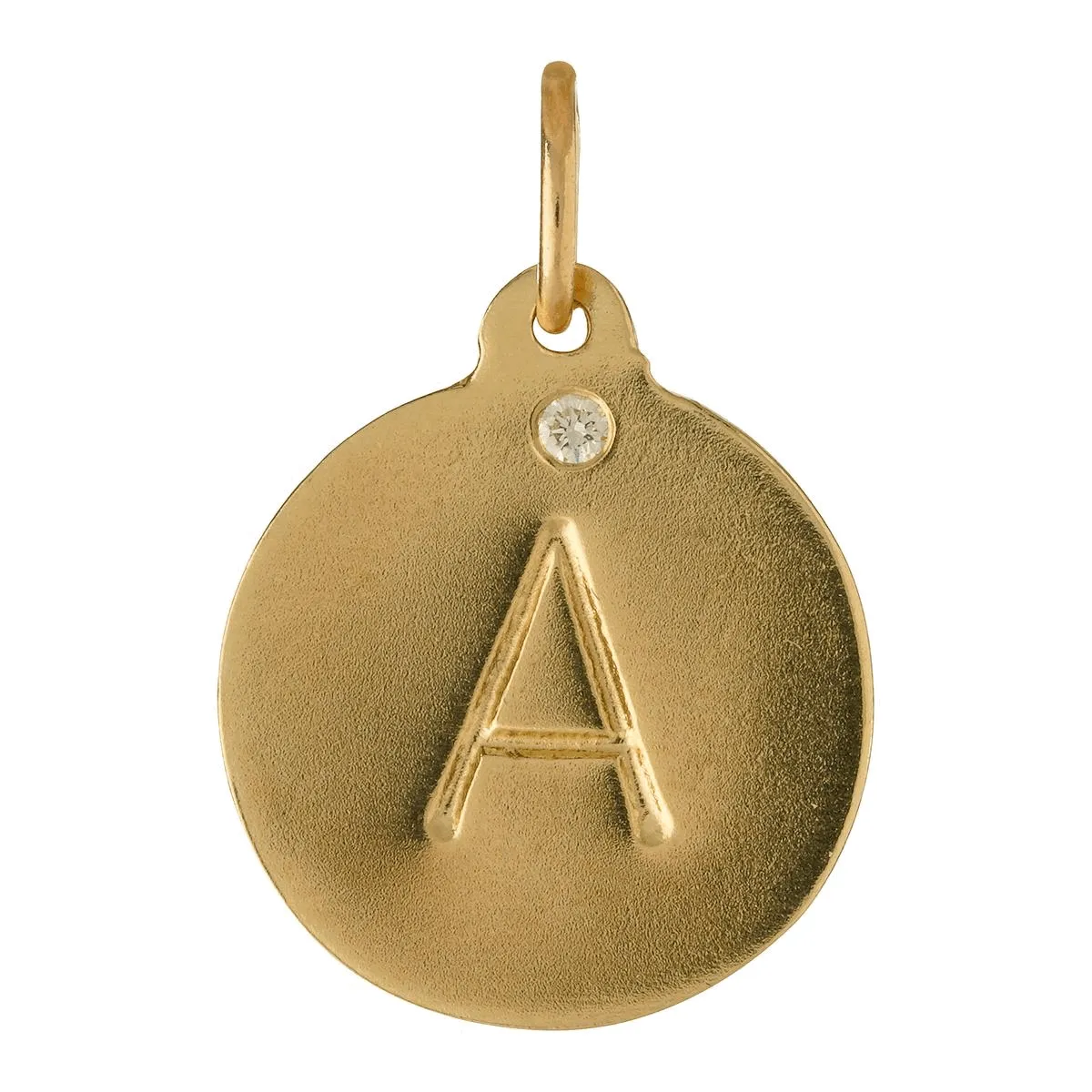 "C" Alphabet Charm With Diamond