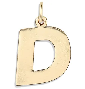 "D" Cutout Letter Charm