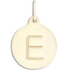 "E" Alphabet Charm