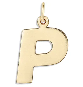 "P" Cutout Letter Charm