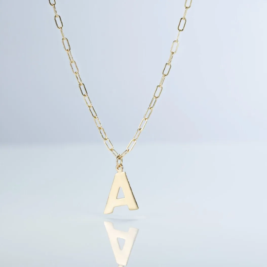 "R" Cutout Letter Charm