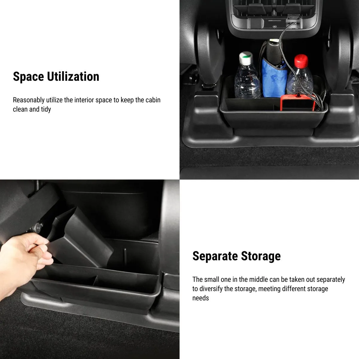 Rear Middle Storage Box for Tesla Model Y