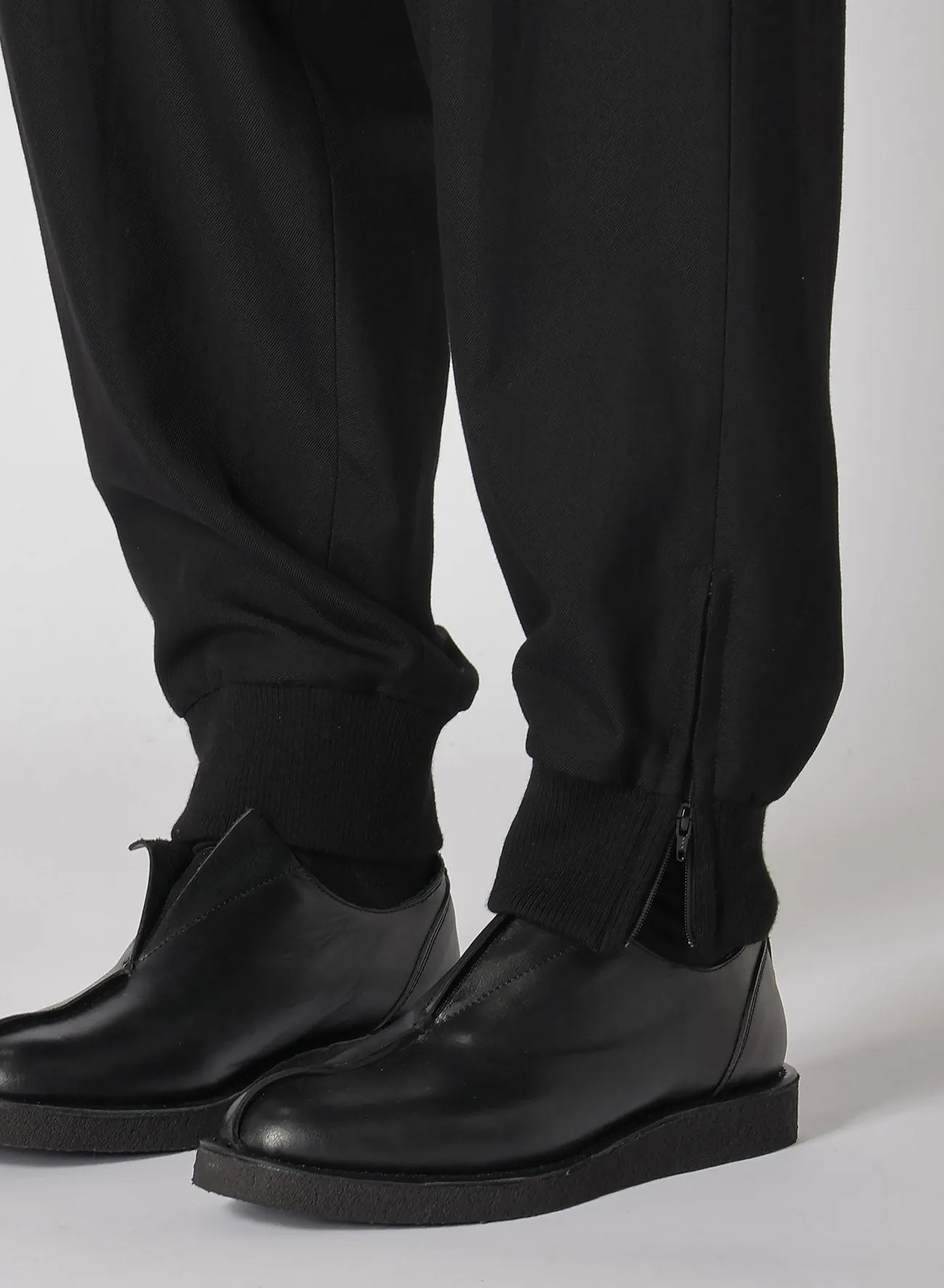 RY/W GABARDINE RIB SLEEVE PANTS