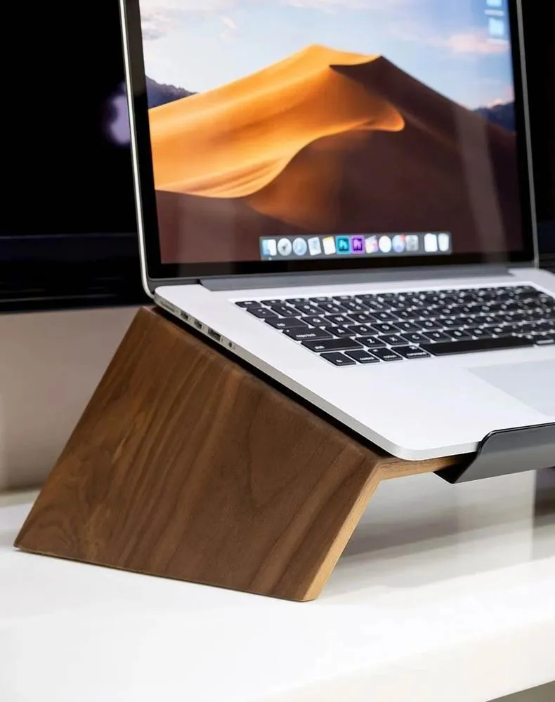 Solid Wood Laptop Stand