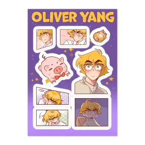 THE KISS BET - OLIVER YANG STICKER SHEET