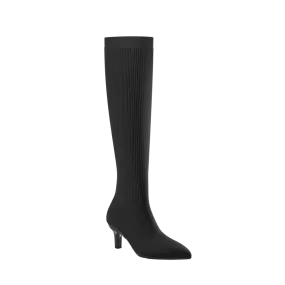 The Knee High Boot Coal Knit   Stiletto Heel Kit 3 Coal