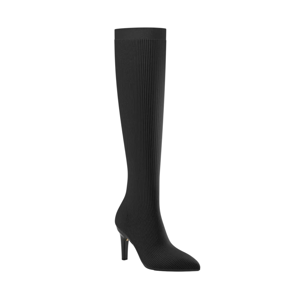 The Knee High Boot Coal Knit   Stiletto Heel Kit 4 Coal