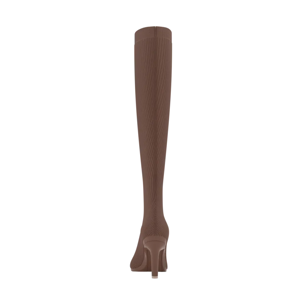 The Knee High Boot Walnut Knit   Stiletto Heel Kit 4 Walnut