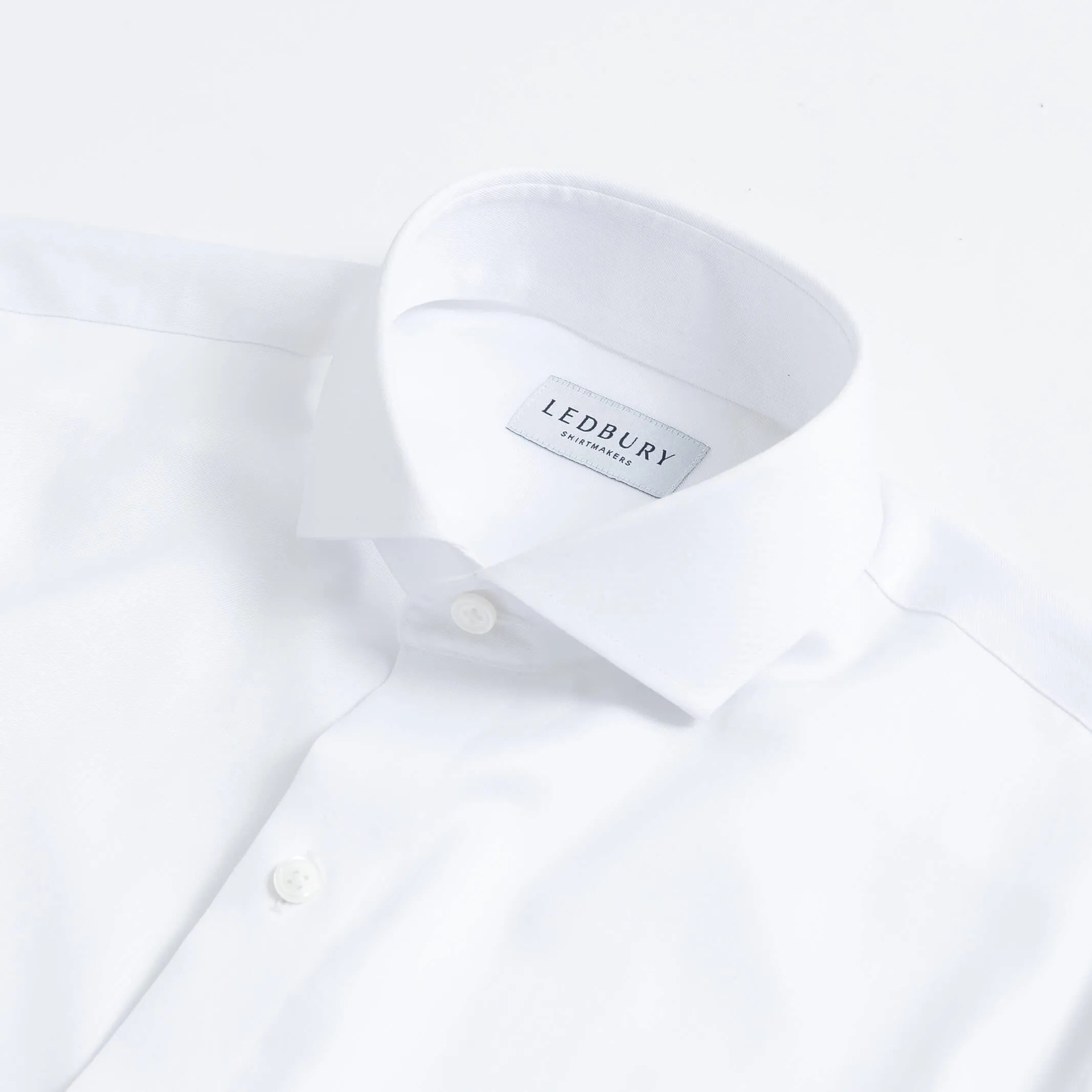 The White Sanders Tuxedo Non Iron Custom Shirt