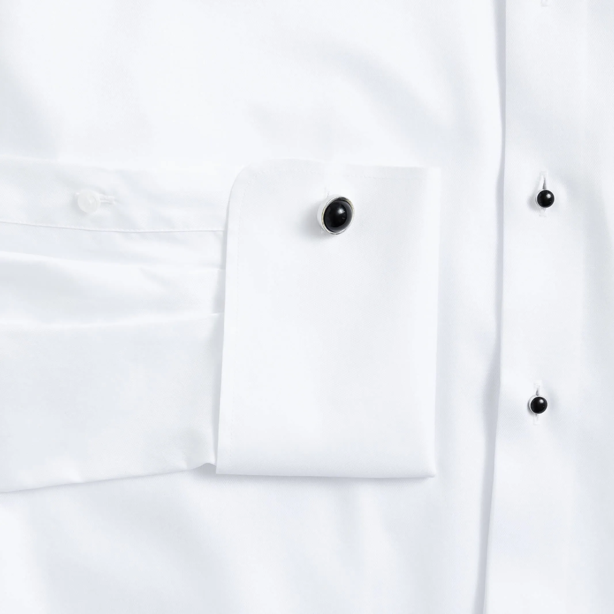 The White Sanders Tuxedo Non Iron Custom Shirt