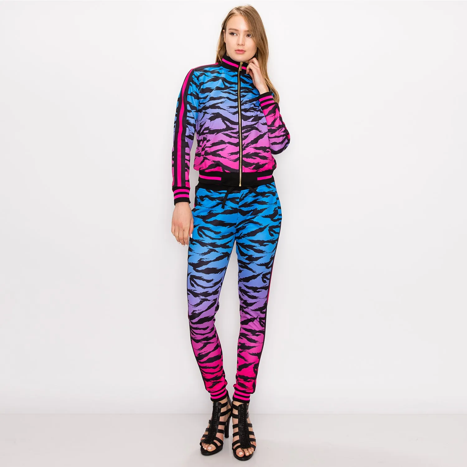 VL215 Women's Tiger Camo Track Suit (Open Pack)