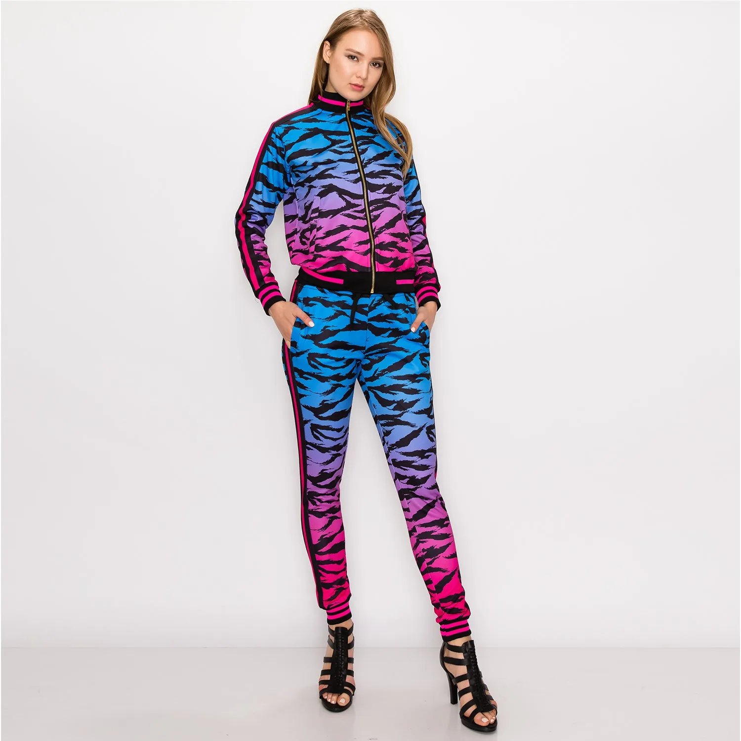 VL215 Women's Tiger Camo Track Suit (Open Pack)