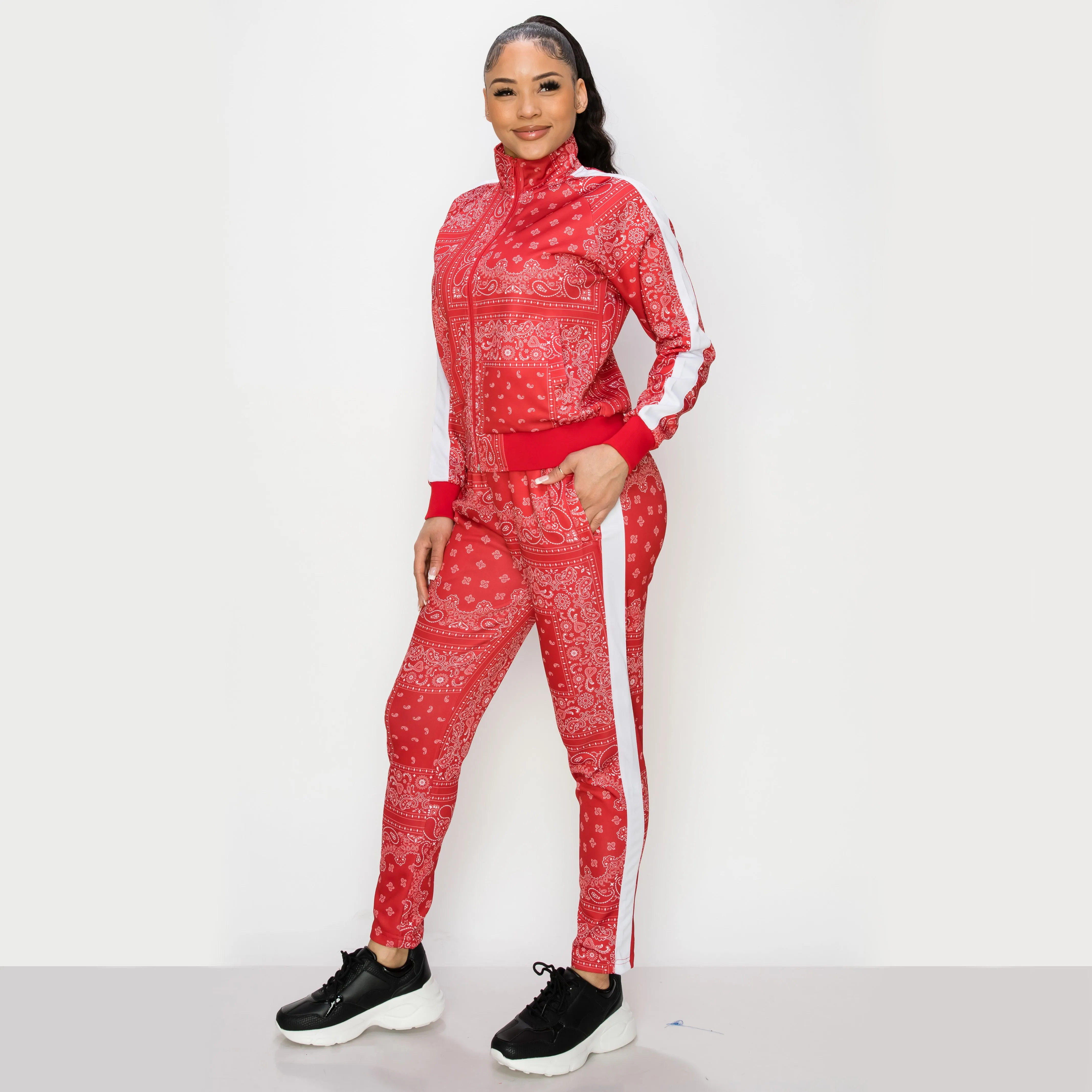 VL218 Women's Bandana Track Suit