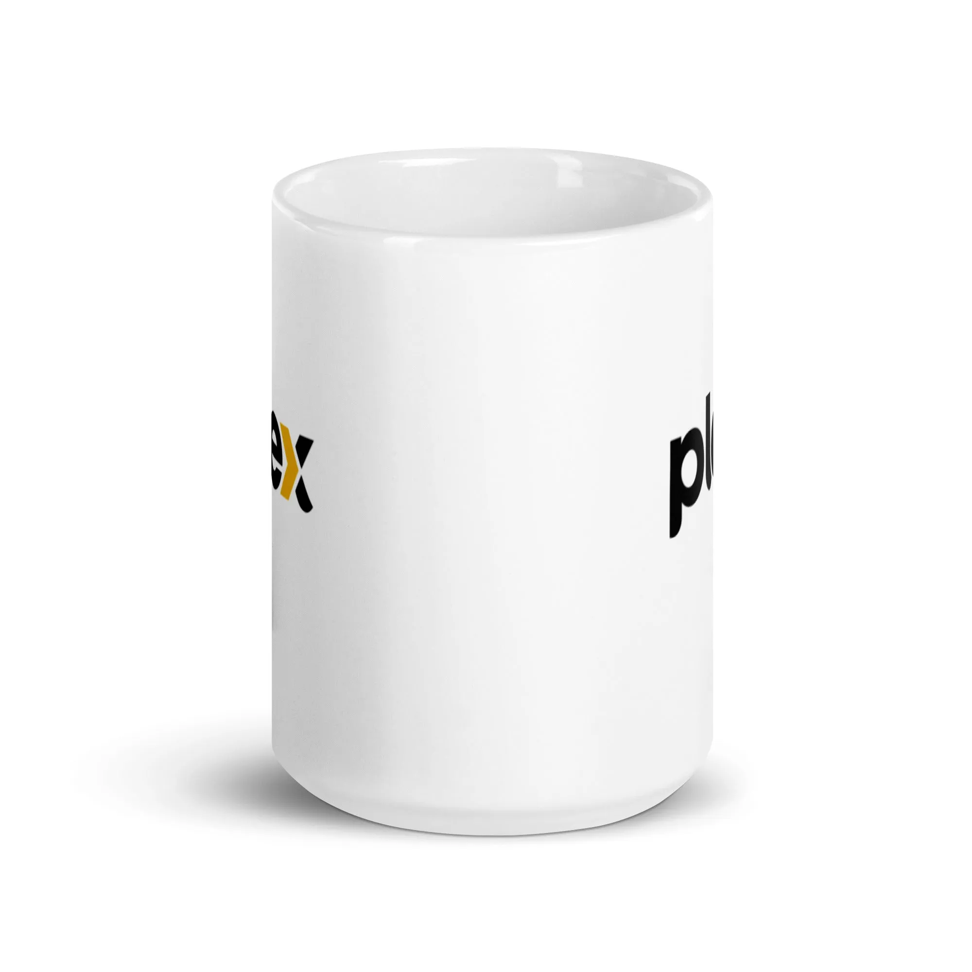 White glossy mug