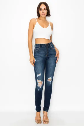 Zoey - High Rise Destructed Skinny